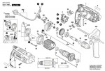 Bosch 3 601 B18 170 GSB 1600 RE Percussion Drill Spare Parts